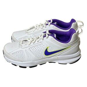 Nike T-Lite XI Athletic Shoes Women’s Size 6 White Purple Leather New No Box